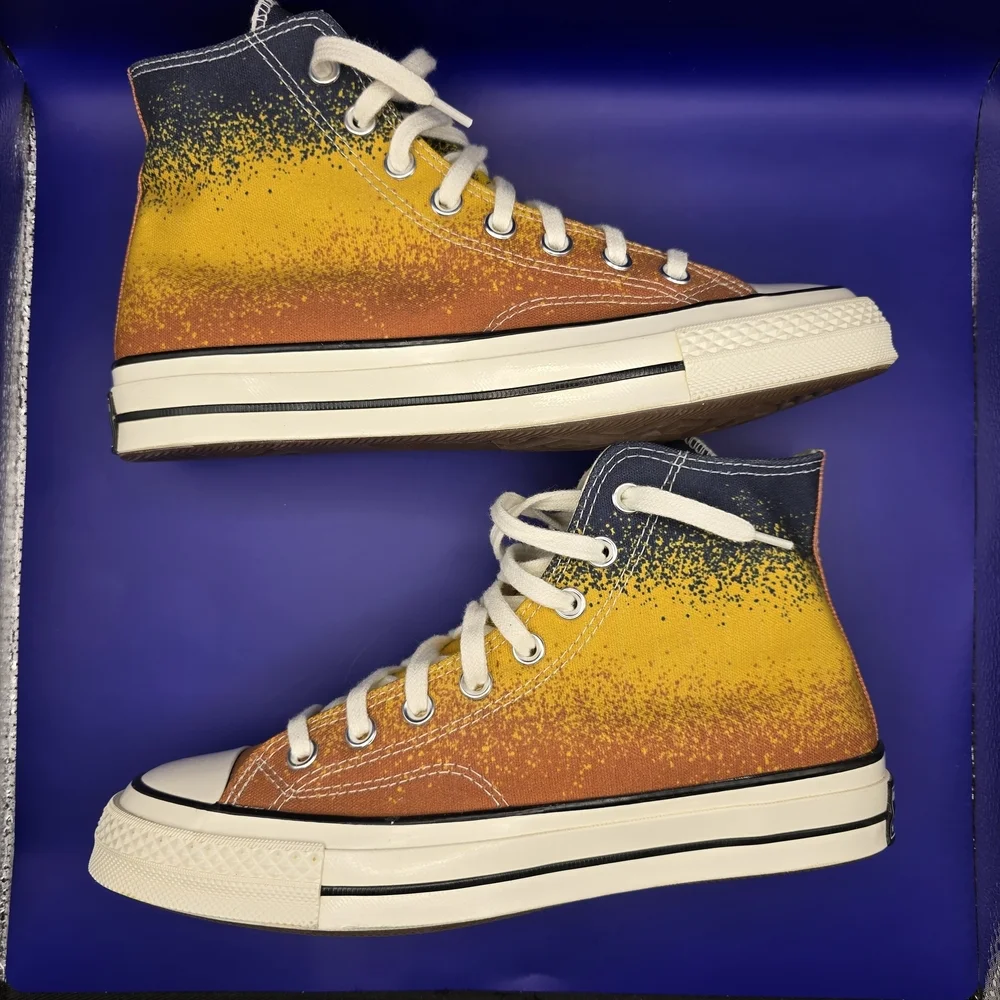 Converse Chuck Taylor Scatter Dye 70 Hi Top Sneakers Fire Opal A03157C Mens 7.